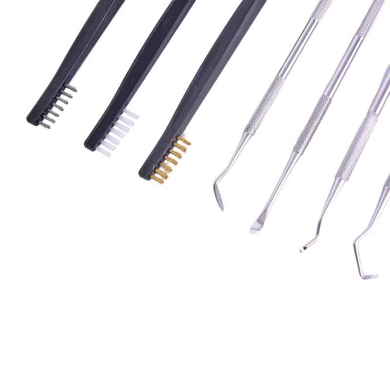 7pcs/Set 3pcs Nylon Brush+4pcs Stainless Steel Pick Cleaning Tool Gun Hunting Cleaning Kit
7pcs/Set 3pcs Nylon Brush+4pcs Stainless Steel Pick Cleaning Tool Gun Hunting Cleaning Kit