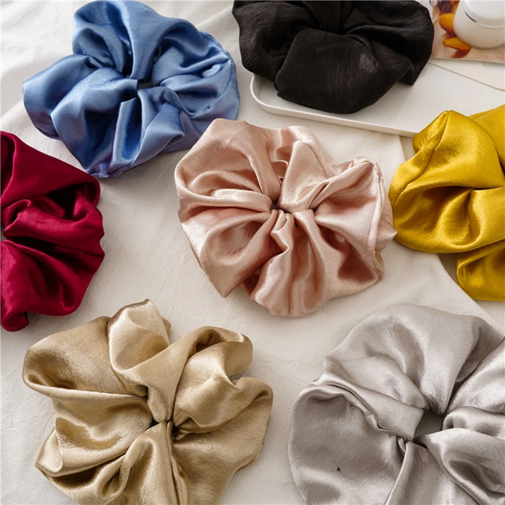 Oversized Hair Scrunchies For Women Solid Satin Silk Scrunchie Hair Rubber Bands Elastic Hair Ties Accessories Ponytail Holder
Oversized Hair Scrunchies For Women Solid Satin Silk Scrunchie Hair Rubber Bands Elastic Hair Ties Accessories Ponytail Holder