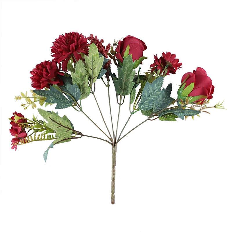 1 Bunch 7 Heads Nordic Beautiful Rose Daisy Artificial Silk Flowers Hand Bouquet for Home Party Wedding Decoration Fake Flower
1 Bunch 7 Heads Nordic Beautiful Rose Daisy Artificial Silk Flowers Hand Bouquet for Home Party Wedding Decoration Fake Flower