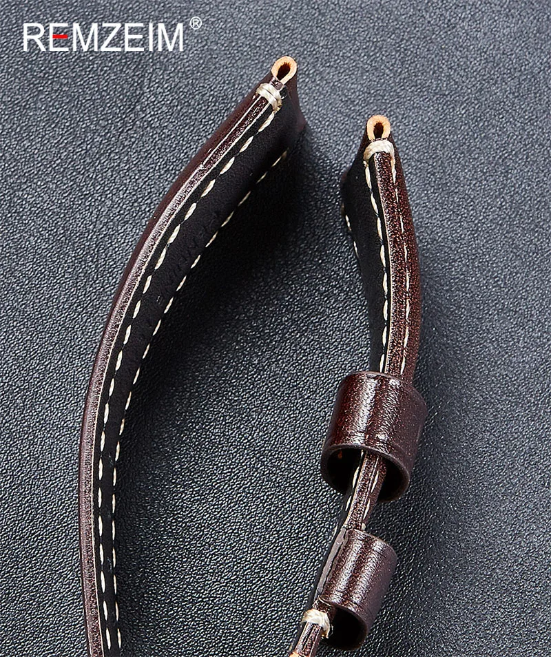 REMZEIM Leather Strap20 22 24 26MM Vintage Genuine Leather Smart Watch Band With Black silver Buckle Bracelet Watchband
REMZEIM Leather Strap20 22 24 26MM Vintage Genuine Leather Smart Watch Band With Black silver Buckle Bracelet Watchband