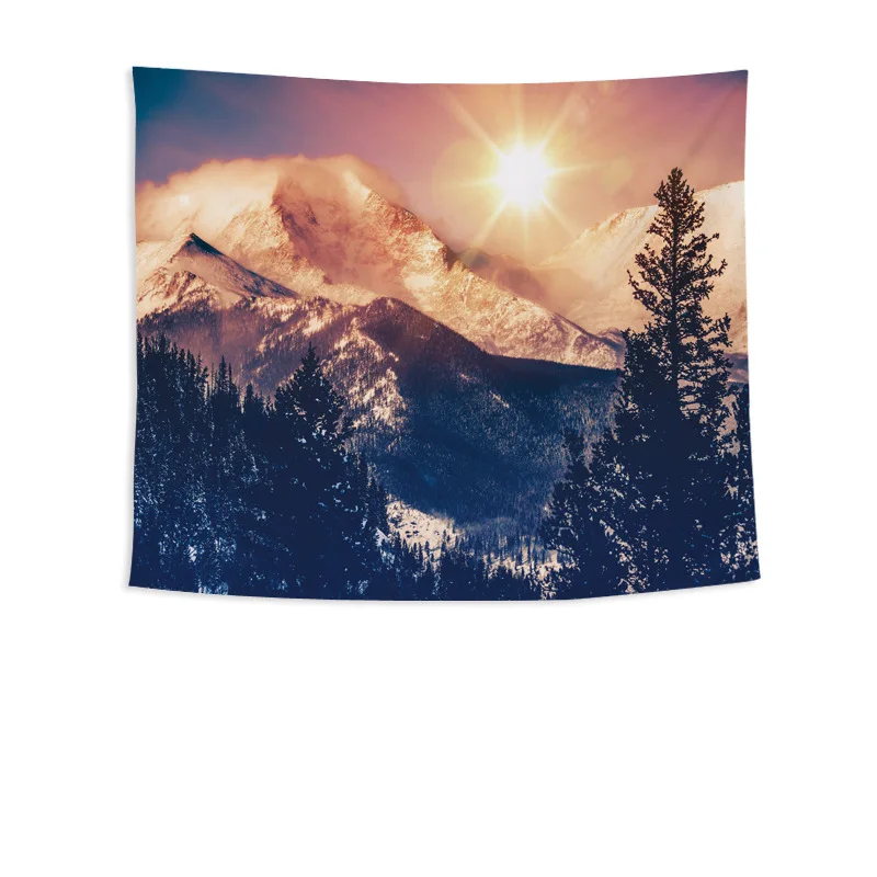 Zeegle Tapestry Forest Pattern Decor Wall Carpet Wall Hanging Beach Towel Table Cover Home Decor Blanket