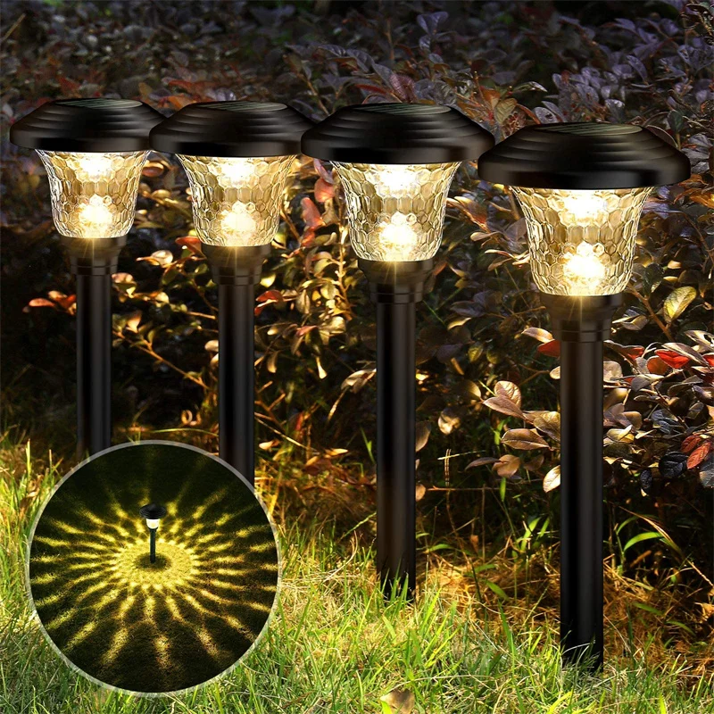 Solar Pathway Lights Super Bright Glass Solar Lights Outdoor Waterproof Path Lamp LED Landscape Lighting for Yard Garden Patio
Solar Pathway Lights Super Bright Glass Solar Lights Outdoor Waterproof Path Lamp LED Landscape Lighting for Yard Garden Patio