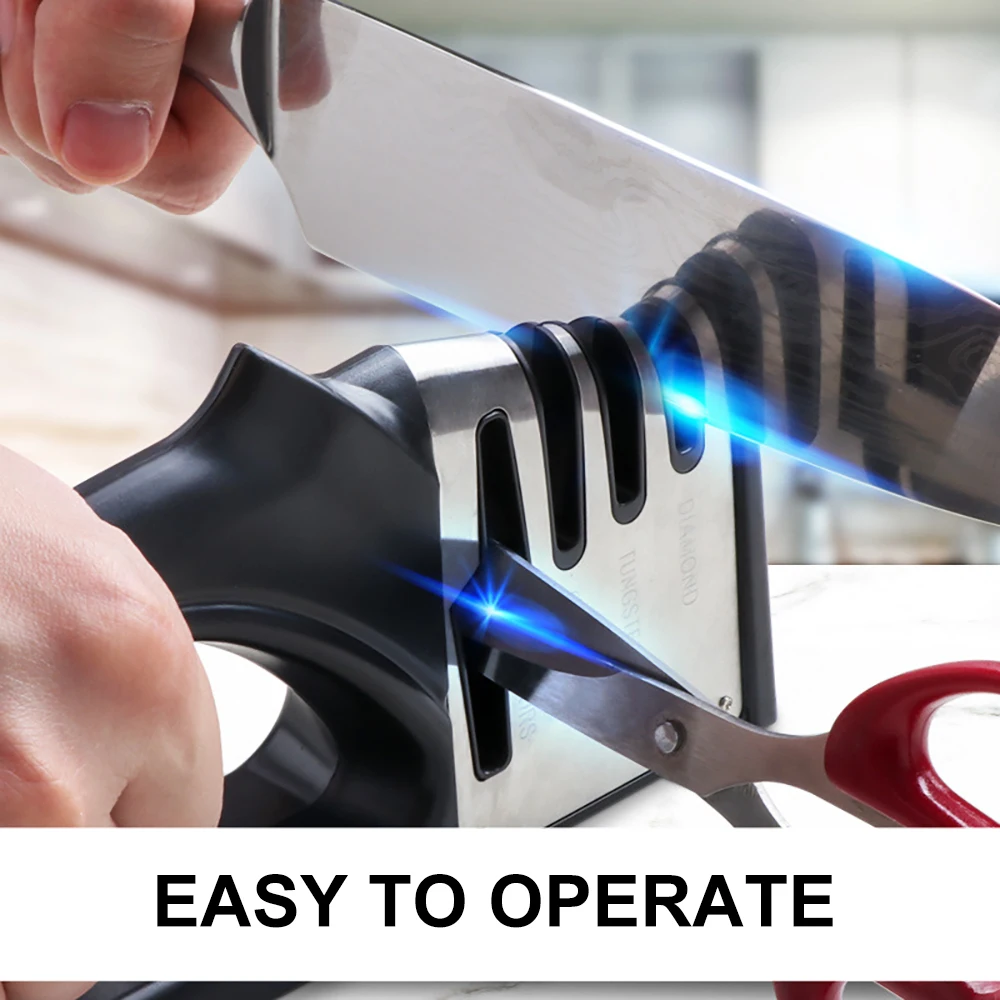 4 in 1 Knife Sharpener Diamond Coated&Fine Rod Fast Sharpen Knife Scissors Sharpening Stone Multifucntional Kitchen Sharpener
4 in 1 Knife Sharpener Diamond Coated&Fine Rod Fast Sharpen Knife Scissors Sharpening Stone Multifucntional Kitchen Sharpener