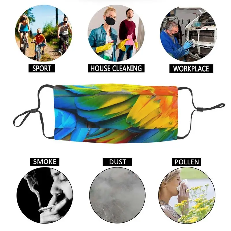 Breathable Colorful Rainbow Parrot Feathers Mouth Mask Anti Haze Dustproof Protection Cover Respirator Muffle
Breathable Colorful Rainbow Parrot Feathers Mouth Mask Anti Haze Dustproof Protection Cover Respirator Muffle