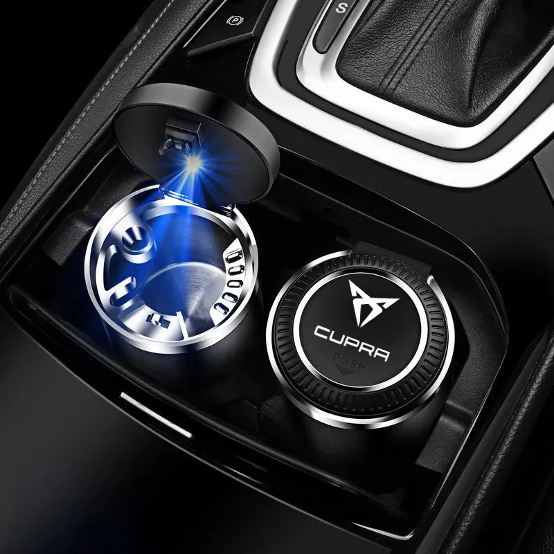 Car Brand logo Ashtray With Led Lights Creative Personality for seat Bolero Salsa Tango Cupra-only Cupra R Cupra Ateca car
Car Brand logo Ashtray With Led Lights Creative Personality for seat Bolero Salsa Tango Cupra-only Cupra R Cupra Ateca car