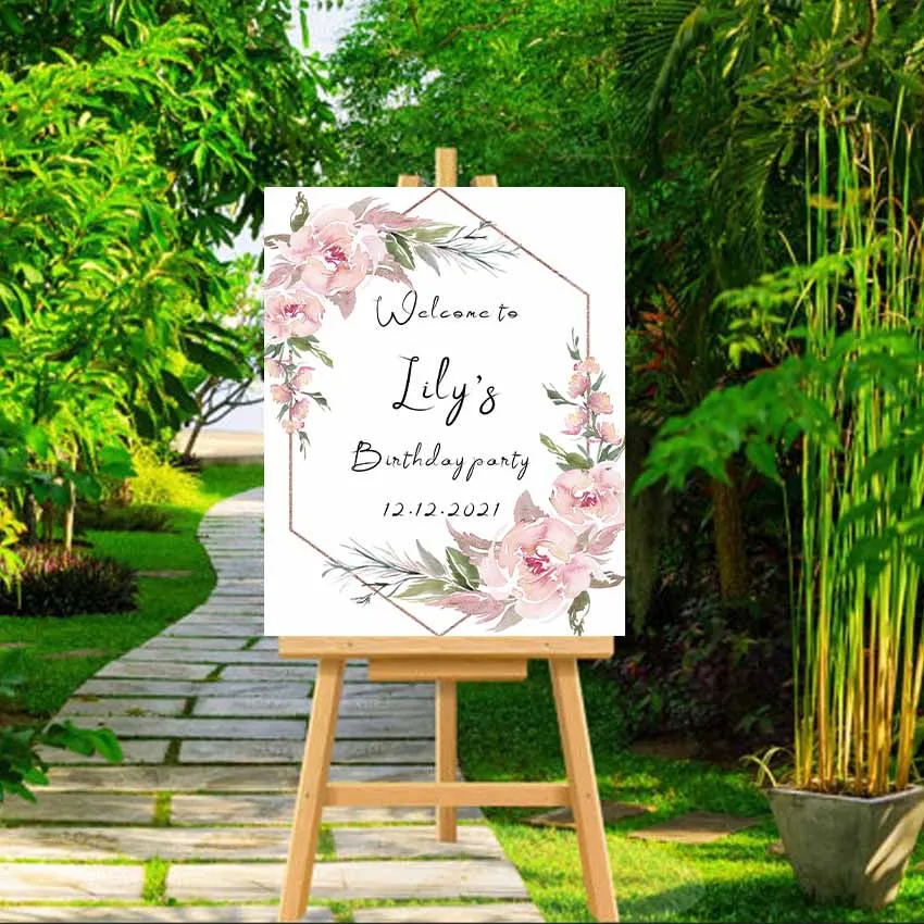 Personalized Girls Birthday Party Decoration Welcome Sign Rural Pink Flara Pattern CUSTOM YOUR PICTURE AND TEXT ON THE CANVAS
Personalized Girls Birthday Party Decoration Welcome Sign Rural Pink Flara Pattern CUSTOM YOUR PICTURE AND TEXT ON THE CANVAS