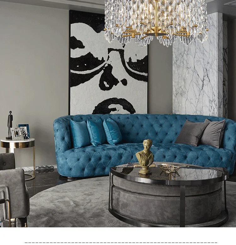 Postmodern crystal living room chandelier, Hong Kong style luxury bedroom lamp, simple home European style dining room
Postmodern crystal living room chandelier, Hong Kong style luxury bedroom lamp, simple home European style dining room