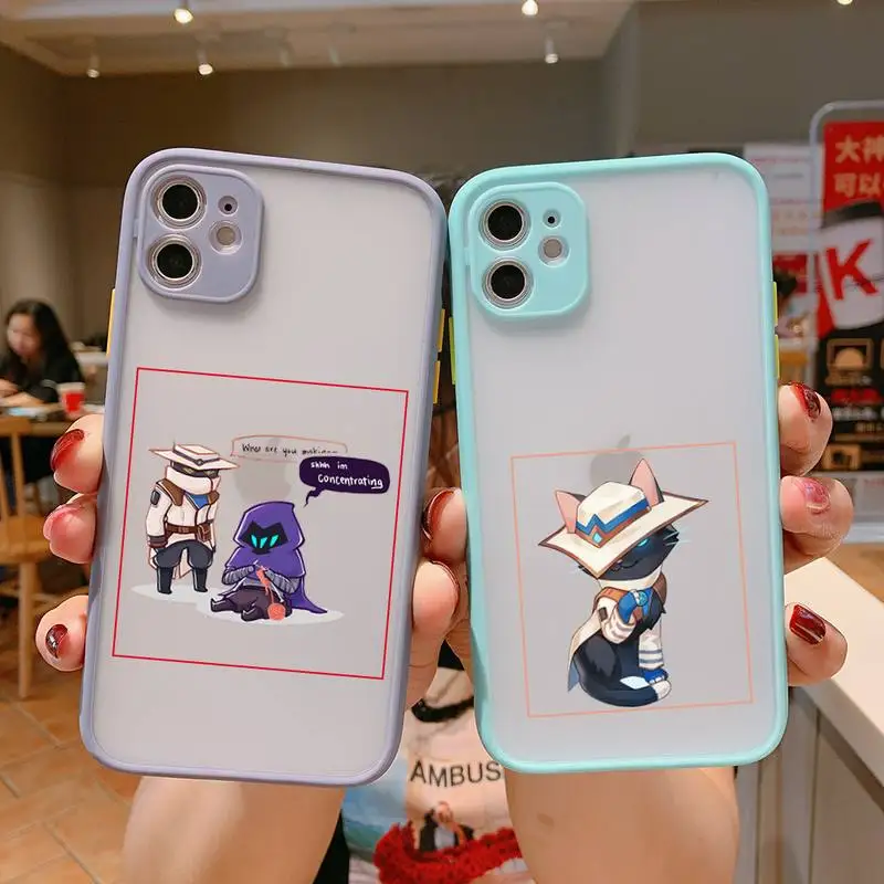 Valorant Phone Case For iPhone 13 12 11 Mini Pro XR XS Max 7 8 Plus X Matte transparent Gray Back Cover
Valorant Phone Case For iPhone 13 12 11 Mini Pro XR XS Max 7 8 Plus X Matte transparent Gray Back Cover