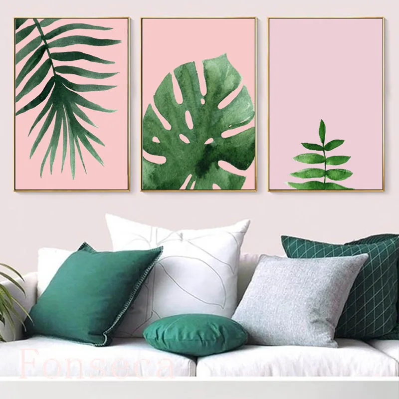 Fresh Plant Theme Posters Wall Art Botanical Prints Tropical Leaf Pink Background Canvas Painting Decor for Living Room
Fresh Plant Theme Posters Wall Art Botanical Prints Tropical Leaf Pink Background Canvas Painting Decor for Living Room
