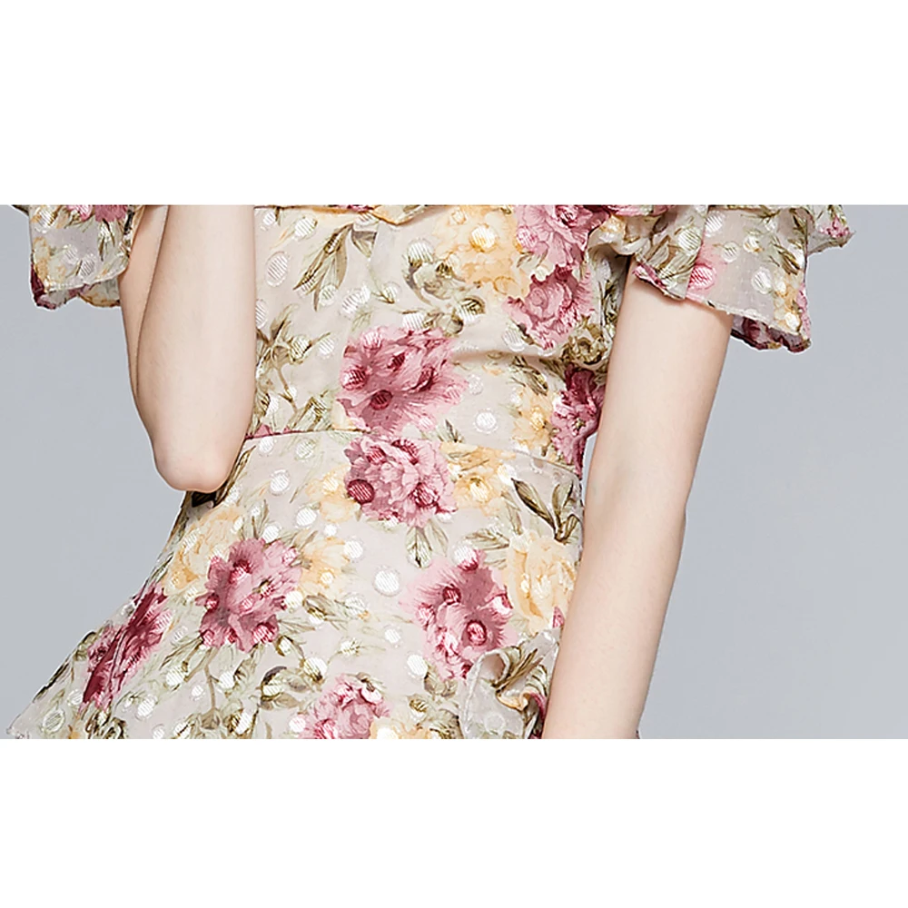 Simgent Summer Beach Dress Women Ruffles Midi Long Slash Neck Elegant Print Chiffon Boho Dresses Vestidos Jurken SG1512
Simgent Summer Beach Dress Women Ruffles Midi Long Slash Neck Elegant Print Chiffon Boho Dresses Vestidos Jurken SG1512