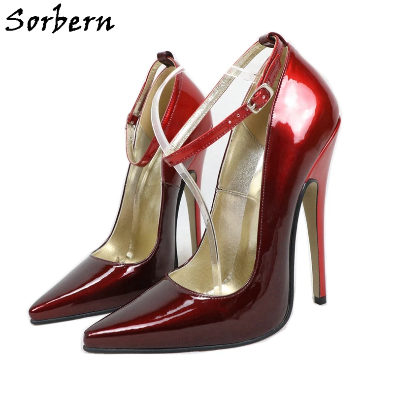 Женские туфли с градиентом Sorbern, красные туфли-лодочки на высоком каблуке 16 см с острым носком и ремешком на щиколотке, модельные туфли-лодоч...
Женские туфли с градиентом Sorbern, красные туфли-лодочки на высоком каблуке 16 см с острым носком и ремешком на щиколотке, модельные туфли-лодоч...