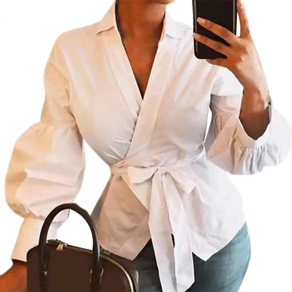 Fashion Women Tops and Blouses Lady Shirt Elegant V Neck Lantern Sleeve Women Solid Color Irregular Cardigan Top Streetwear
Fashion Women Tops and Blouses Lady Shirt Elegant V Neck Lantern Sleeve Women Solid Color Irregular Cardigan Top Streetwear