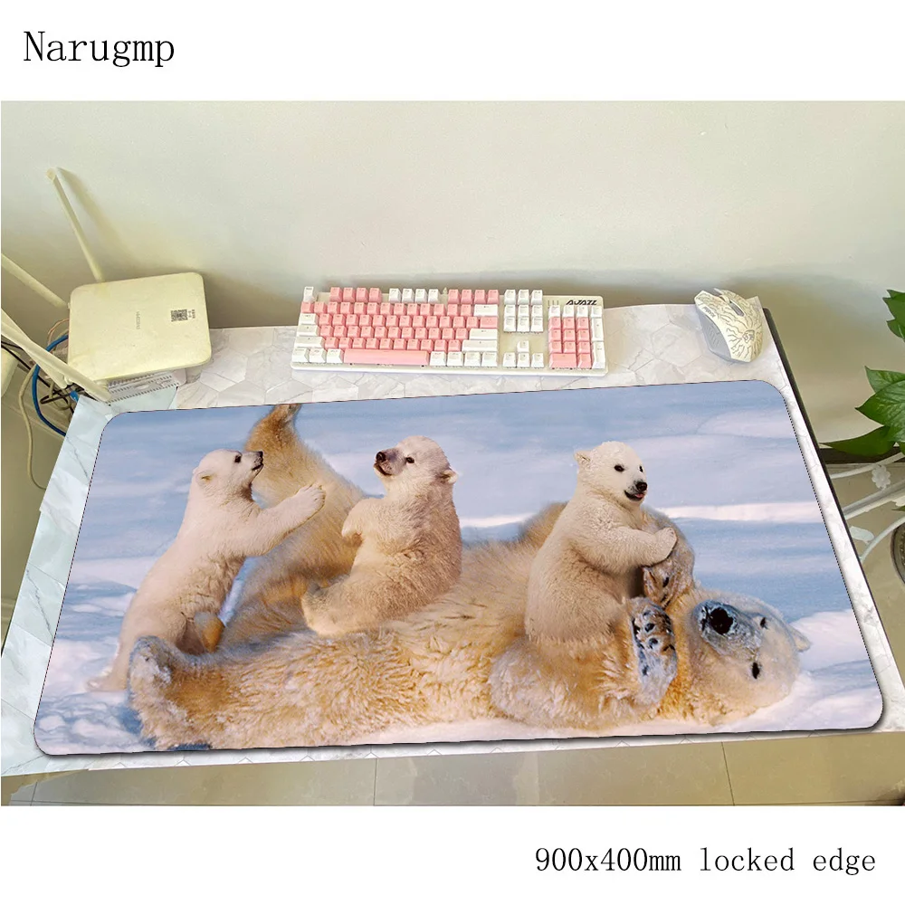 Polar Bear mouse pad Personality Computer mat 900x400x3mm gaming mousepad large Boy Gift padmouse keyboard games pc gamer desk
Polar Bear mouse pad Personality Computer mat 900x400x3mm gaming mousepad large Boy Gift padmouse keyboard games pc gamer desk