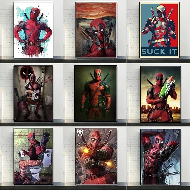 Marvel Movie Superhero Poster Deadpool Prints Disney Framework Picture Modern Home Living Room Decor Wall Art Canvas Painting
Marvel Movie Superhero Poster Deadpool Prints Disney Framework Picture Modern Home Living Room Decor Wall Art Canvas Painting