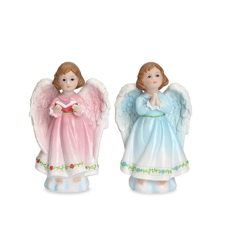 2pcs Angel Resin Figurine, Colorful Angel Statues, Praying Angel Ornament for Indoor and Outdoor Decoration
2pcs Angel Resin Figurine, Colorful Angel Statues, Praying Angel Ornament for Indoor and Outdoor Decoration