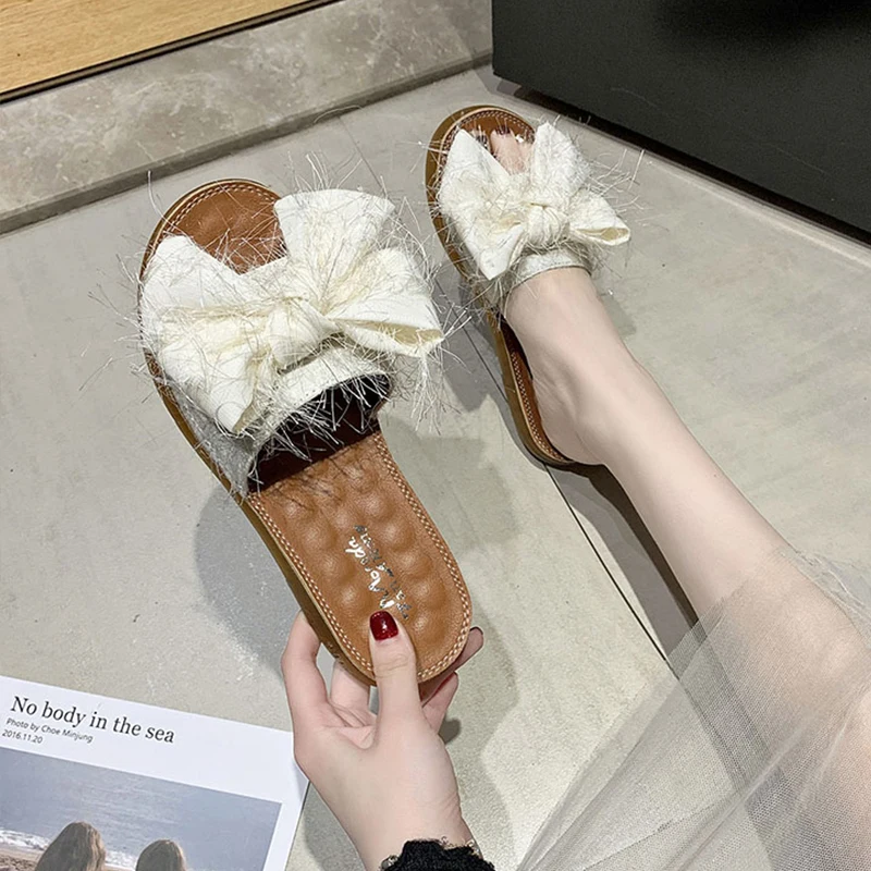 Slippers Casual Shoes Slides Summer Clogs Woman Low Butterfly-Knot Luxury Rubber Beach Soft Flat Fashion PU Butterfly-knot
Slippers Casual Shoes Slides Summer Clogs Woman Low Butterfly-Knot Luxury Rubber Beach Soft Flat Fashion PU Butterfly-knot