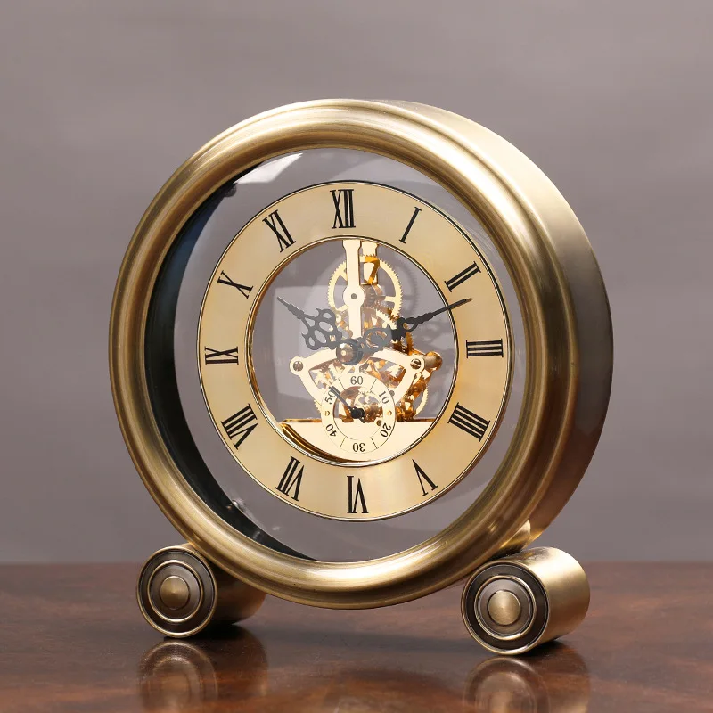 Luxury Creative Alarm Clock Desk Modern Machinery Modern Small Silent Alarm Clock Living Room Clock Home Decoration
Luxury Creative Alarm Clock Desk Modern Machinery Modern Small Silent Alarm Clock Living Room Clock Home Decoration