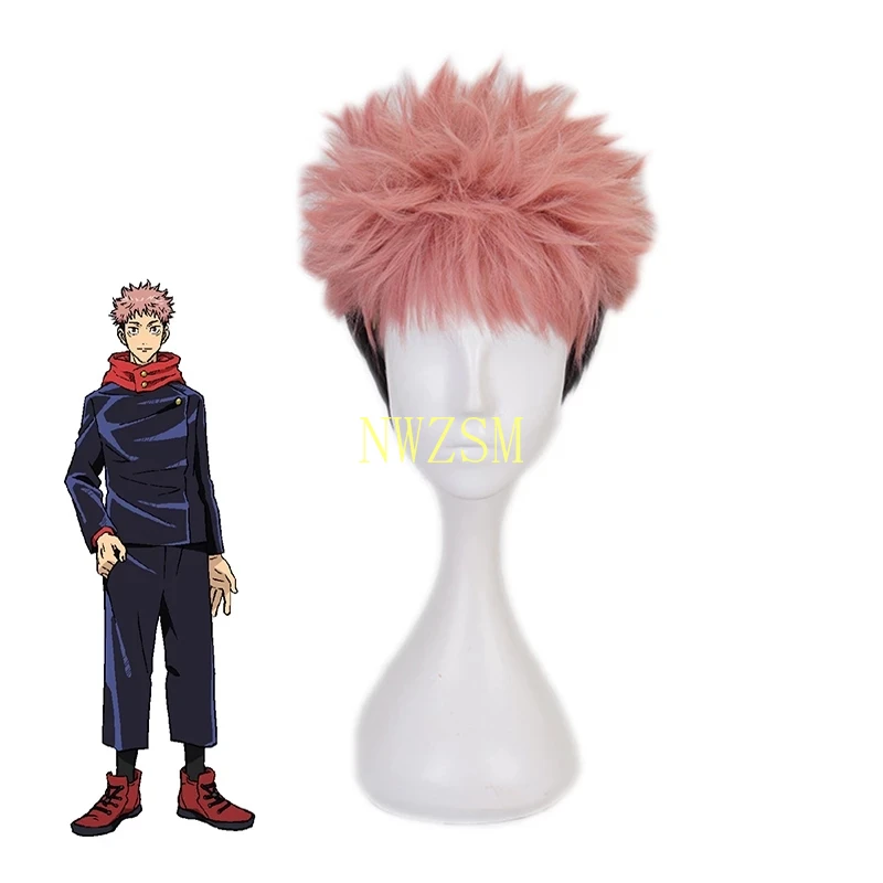 Anime Jujutsu Kaisen Cosplay Yuji Itadori Wig Jujutsu Kaisen Yuji Itadori Pink Black Short Heat Resistant fiber Hair Wigs
Anime Jujutsu Kaisen Cosplay Yuji Itadori Wig Jujutsu Kaisen Yuji Itadori Pink Black Short Heat Resistant fiber Hair Wigs