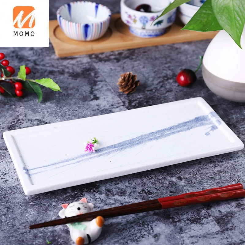 Ceramic Tableware Hotel Creative Rectangular Dish Pastry Plate Retro Japanese Sushi Plate Dim Sum Plate
Ceramic Tableware Hotel Creative Rectangular Dish Pastry Plate Retro Japanese Sushi Plate Dim Sum Plate