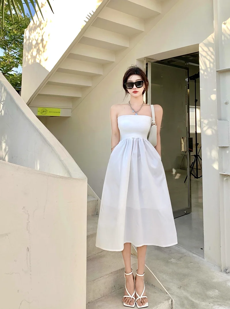 Cold Style Women's High-Grade Tube Top Dress 2021 New Summer Retro Mid-Length High Waist Sleeveless Dress
Cold Style Women's High-Grade Tube Top Dress 2021 New Summer Retro Mid-Length High Waist Sleeveless Dress