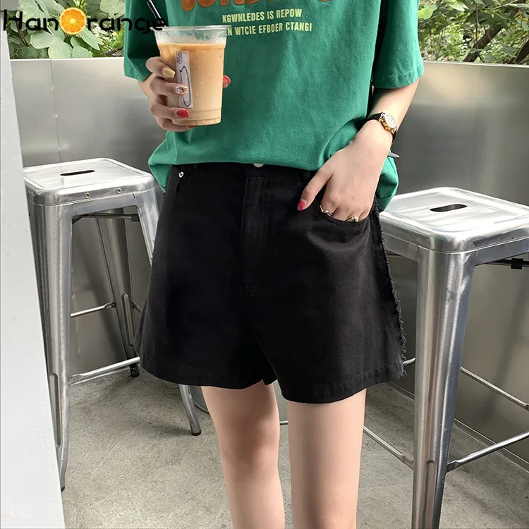 Rough Cotton Denim Shorts Female 2021 Summer High Waist Loose Straight Hot Pants JEANS
Rough Cotton Denim Shorts Female 2021 Summer High Waist Loose Straight Hot Pants JEANS