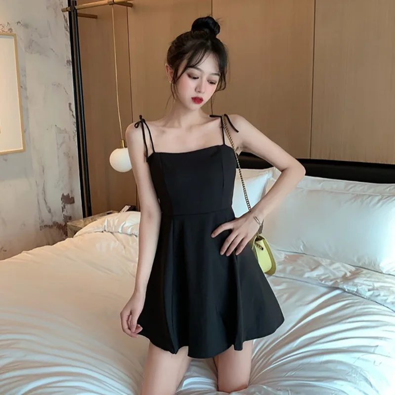 Summer Women Sweet Style Solid Color Dress With Lace-Up Bow Shoulder Strap Sexy Sling Wrap Dresses New Hot Sale
Summer Women Sweet Style Solid Color Dress With Lace-Up Bow Shoulder Strap Sexy Sling Wrap Dresses New Hot Sale