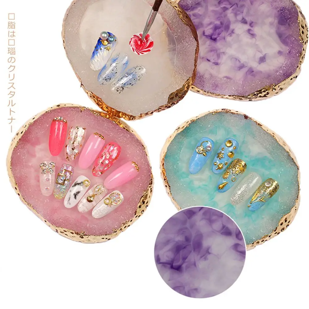 Natural Resin Agate Nail Color Paint Palette Holder Drawing Nail Art Color Palette For Nail Color Mixing Display Nail Art Tools
Natural Resin Agate Nail Color Paint Palette Holder Drawing Nail Art Color Palette For Nail Color Mixing Display Nail Art Tools