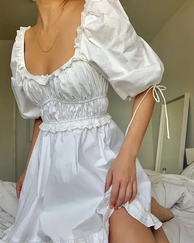 High Quality 2020 Vintage-inspired Stretch Cotton Mini Dress White Holiday Women Mini Dress
High Quality 2020 Vintage-inspired Stretch Cotton Mini Dress White Holiday Women Mini Dress