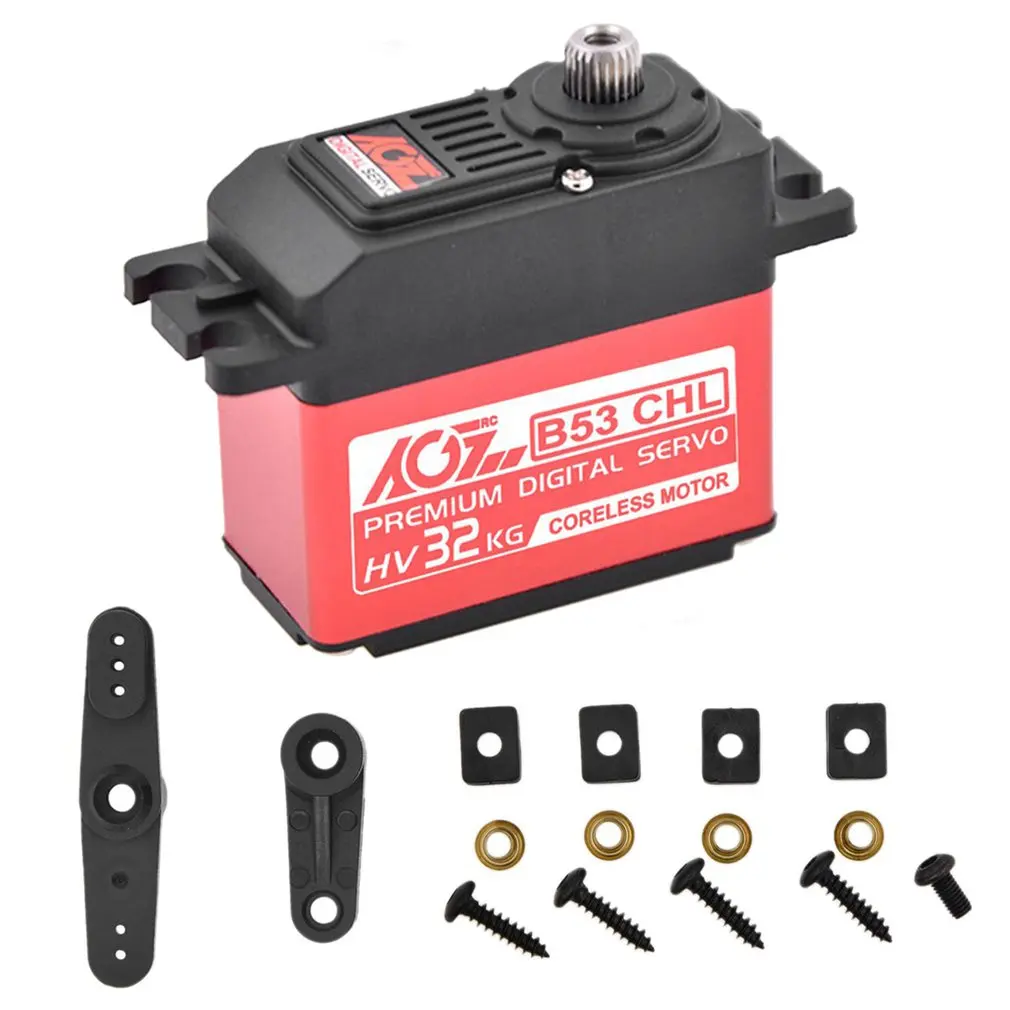 AGF B53CHL 32KG Torque Double Bearing High Voltage Helicopter Hollow Cup Standard Digital Servo High Precision Steel Teeth
AGF B53CHL 32KG Torque Double Bearing High Voltage Helicopter Hollow Cup Standard Digital Servo High Precision Steel Teeth