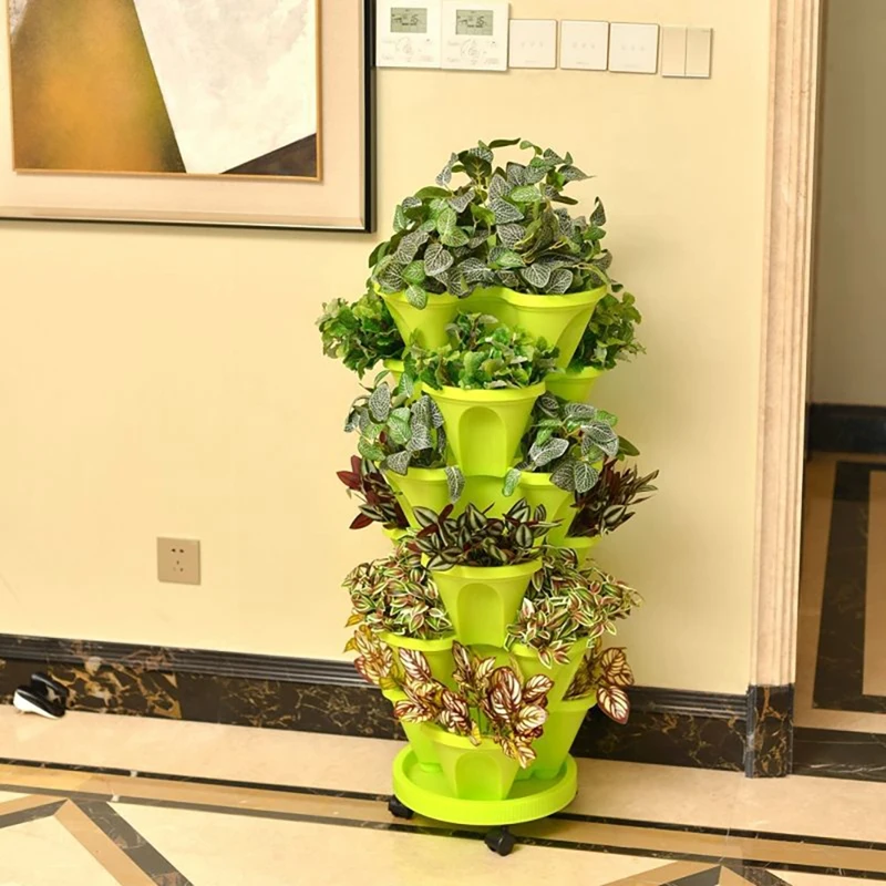 1Set Multilayer Stacking Cultivation Pot Dimensional Four Petal Tower Superimposed Melon Fruit Strawberry Planting Pot
1Set Multilayer Stacking Cultivation Pot Dimensional Four Petal Tower Superimposed Melon Fruit Strawberry Planting Pot