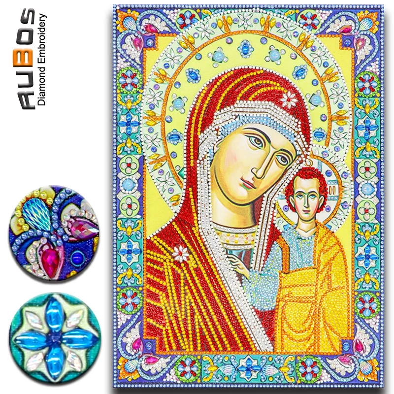 RUBOS DIY 5D Diamond Embroidery Bead Kazan Icon of the Mother of God Diamond Painting Religion Large Crystal Rhinestone Picture
RUBOS DIY 5D Diamond Embroidery Bead Kazan Icon of the Mother of God Diamond Painting Religion Large Crystal Rhinestone Picture