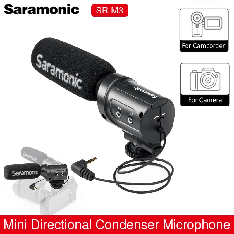 Saramonic SR-M3 мини направленный конденсаторный микрофон со встроенным Shockmount дробовик микрофон для Canon DSLR камеры и видеокамеры
Saramonic SR-M3 мини направленный конденсаторный микрофон со встроенным Shockmount дробовик микрофон для Canon DSLR камеры и видеокамеры