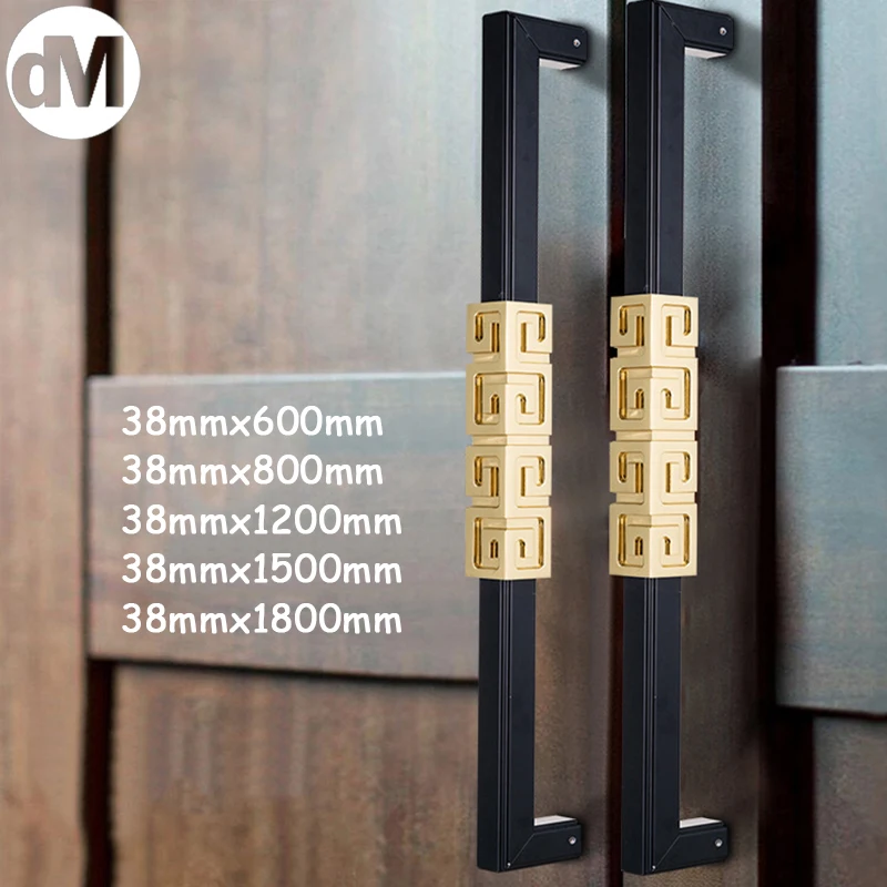 DM 2pcs/Set (ONE PAIR) Chinese Style Door Handle Hotel Glass Gate Handles Light Luxury Lockers Black & White Titanium Modern Art
DM 2pcs/Set (ONE PAIR) Chinese Style Door Handle Hotel Glass Gate Handles Light Luxury Lockers Black & White Titanium Modern Art