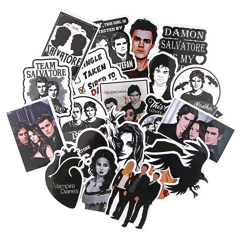 20PCS The Vampire Diaries Movie Stickers For Laptop Luggage Bicycle Phone Guitar Waterproof Pvc Toy Stickers Car Styling Decals
20PCS The Vampire Diaries Movie Stickers For Laptop Luggage Bicycle Phone Guitar Waterproof Pvc Toy Stickers Car Styling Decals