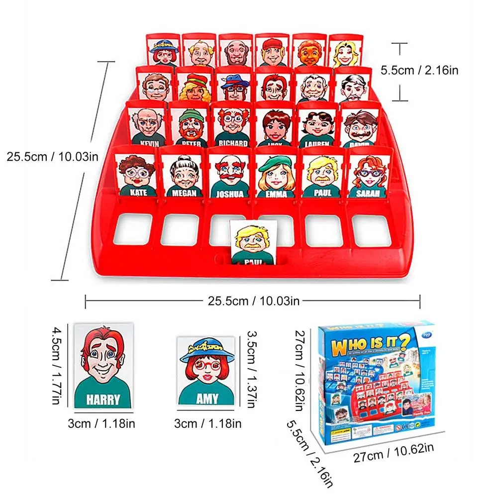 Who Is It Kids Board Game Interactive Game Set For Parent Child Logical Reasoning Children's Table Games Guess Who They Are
Who Is It Kids Board Game Interactive Game Set For Parent Child Logical Reasoning Children's Table Games Guess Who They Are