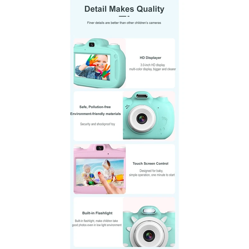 A5-A Children's Digital Camera,Cartoon Digital Camera Mini Cartoon 3.0Inch HD Contact Screen Camera for Children's
A5-A Children's Digital Camera,Cartoon Digital Camera Mini Cartoon 3.0Inch HD Contact Screen Camera for Children's