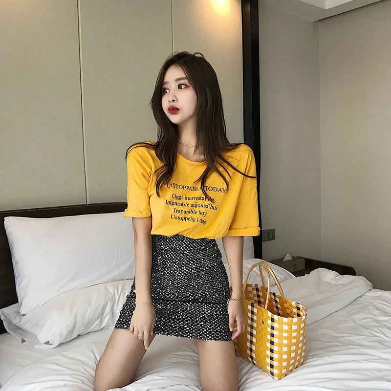 Women High Waist Skirt Fashion Sequins Harajuku Sexy Club Mini Skirts Female Bodycon Slim Short Skirt
Women High Waist Skirt Fashion Sequins Harajuku Sexy Club Mini Skirts Female Bodycon Slim Short Skirt