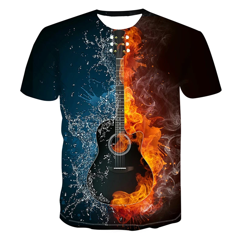 2021 Spring andSummer New Fashion Men and Women 3D Printed Musical Instrument Short-sleeved T-shirt Music Crew Neck Sweatshirt
2021 Spring andSummer New Fashion Men and Women 3D Printed Musical Instrument Short-sleeved T-shirt Music Crew Neck Sweatshirt