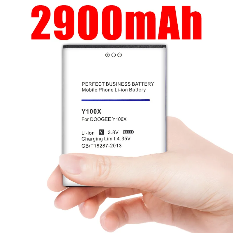 Высококачественная запасная батарея 2900 мАч для смартфона Doogee Y100X | Мобильные