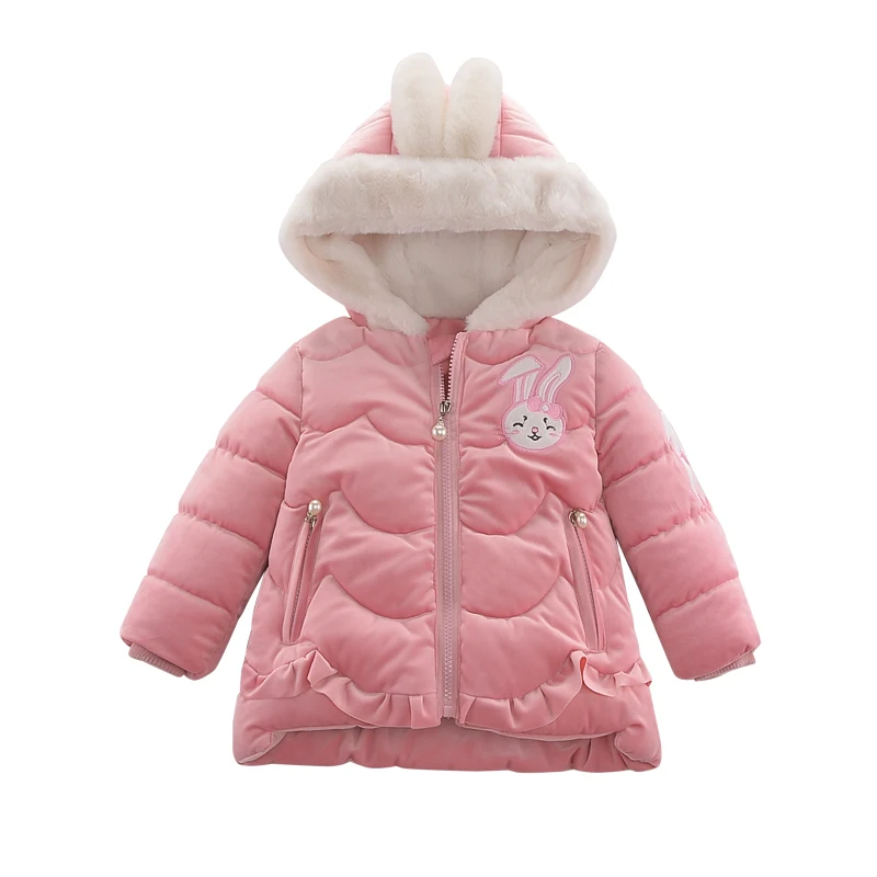 Winter Girls' Cotton Jacket Children Middle and Small Children Thicken Rabbit Embroidered Cartoon Down Cotton Jacket
Winter Girls' Cotton Jacket Children Middle and Small Children Thicken Rabbit Embroidered Cartoon Down Cotton Jacket
