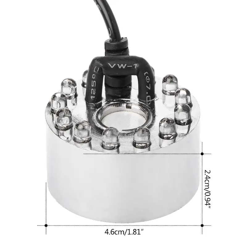 Alloy Ultrasonic Air Humidifier Atomizer Accessories Atomizing Head 16mm 12LED D0AC
Alloy Ultrasonic Air Humidifier Atomizer Accessories Atomizing Head 16mm 12LED D0AC