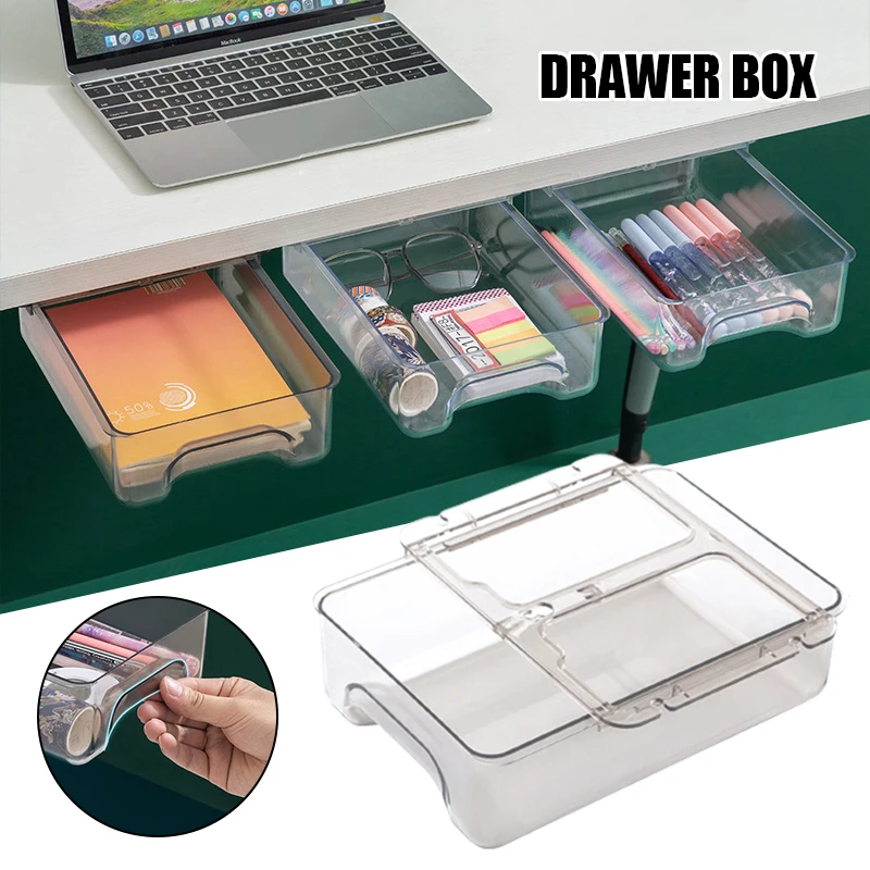 Under Desk Drawer Self Stick Pencil Tray Organizer Table Storage Box Self-adhesive Drawer Organizer Office Stationery Organizer
Under Desk Drawer Self Stick Pencil Tray Organizer Table Storage Box Self-adhesive Drawer Organizer Office Stationery Organizer
