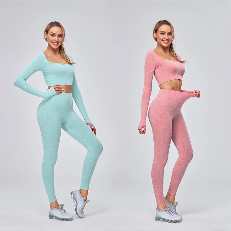 2021 Seamless Women Yoga Set Long Sleeve Sports Bra Crop Top Gym Suit Leggings Woman Sport Clothing Female High Waist Fitness
2021 Seamless Women Yoga Set Long Sleeve Sports Bra Crop Top Gym Suit Leggings Woman Sport Clothing Female High Waist Fitness
