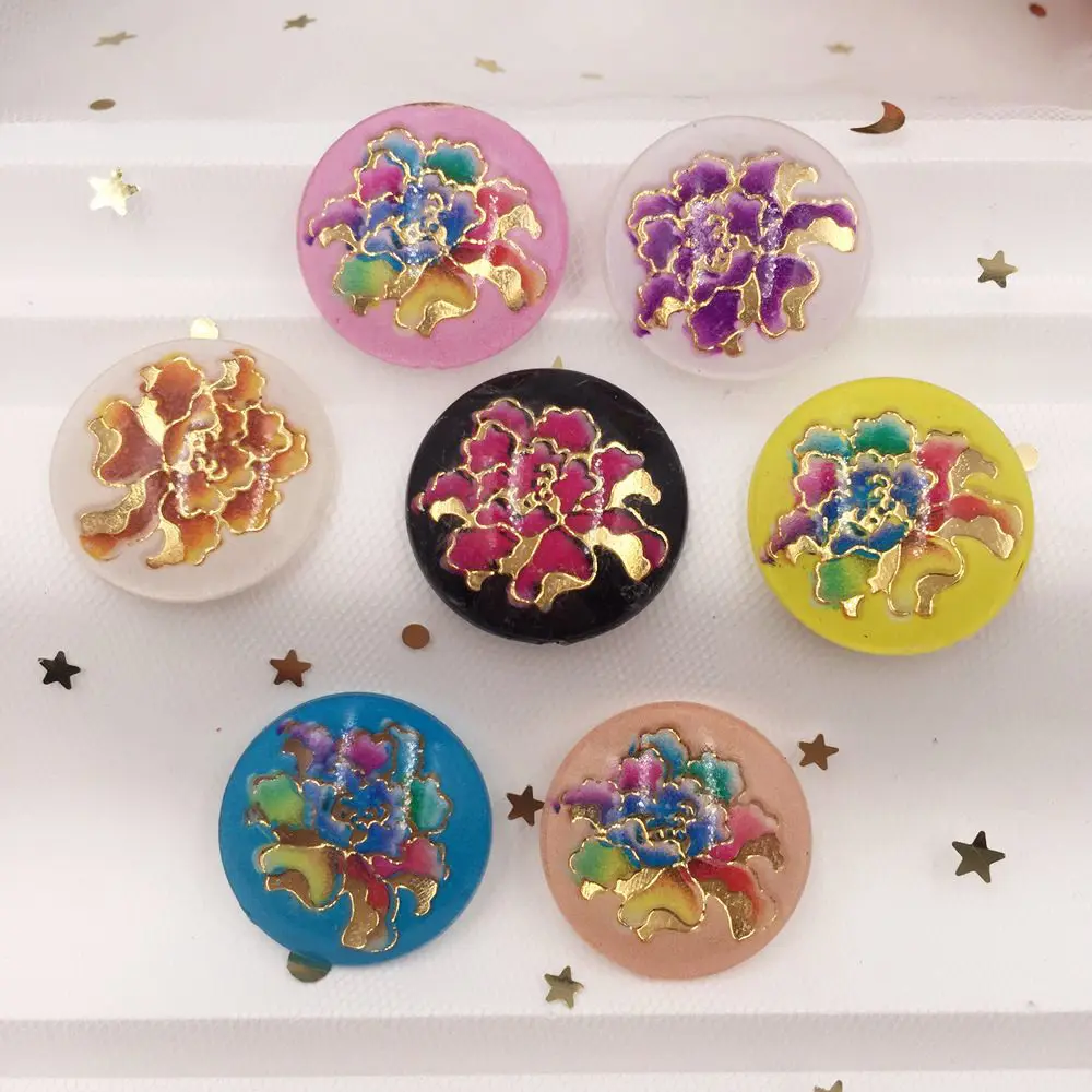 50pcs Mix Resin 25mm Round Colorful Flower bead Flat Back Rhinestone Fashion bead DIY Jewelry making Wedding Scrapbook
50pcs Mix Resin 25mm Round Colorful Flower bead Flat Back Rhinestone Fashion bead DIY Jewelry making Wedding Scrapbook