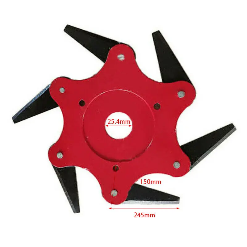 6 Steel Blades Razors 65Mn Lawn Mower Grass Eater Trimmer Head Brush Cutter Tool Practical Home Garden Lawn Mower Accessories
6 Steel Blades Razors 65Mn Lawn Mower Grass Eater Trimmer Head Brush Cutter Tool Practical Home Garden Lawn Mower Accessories
