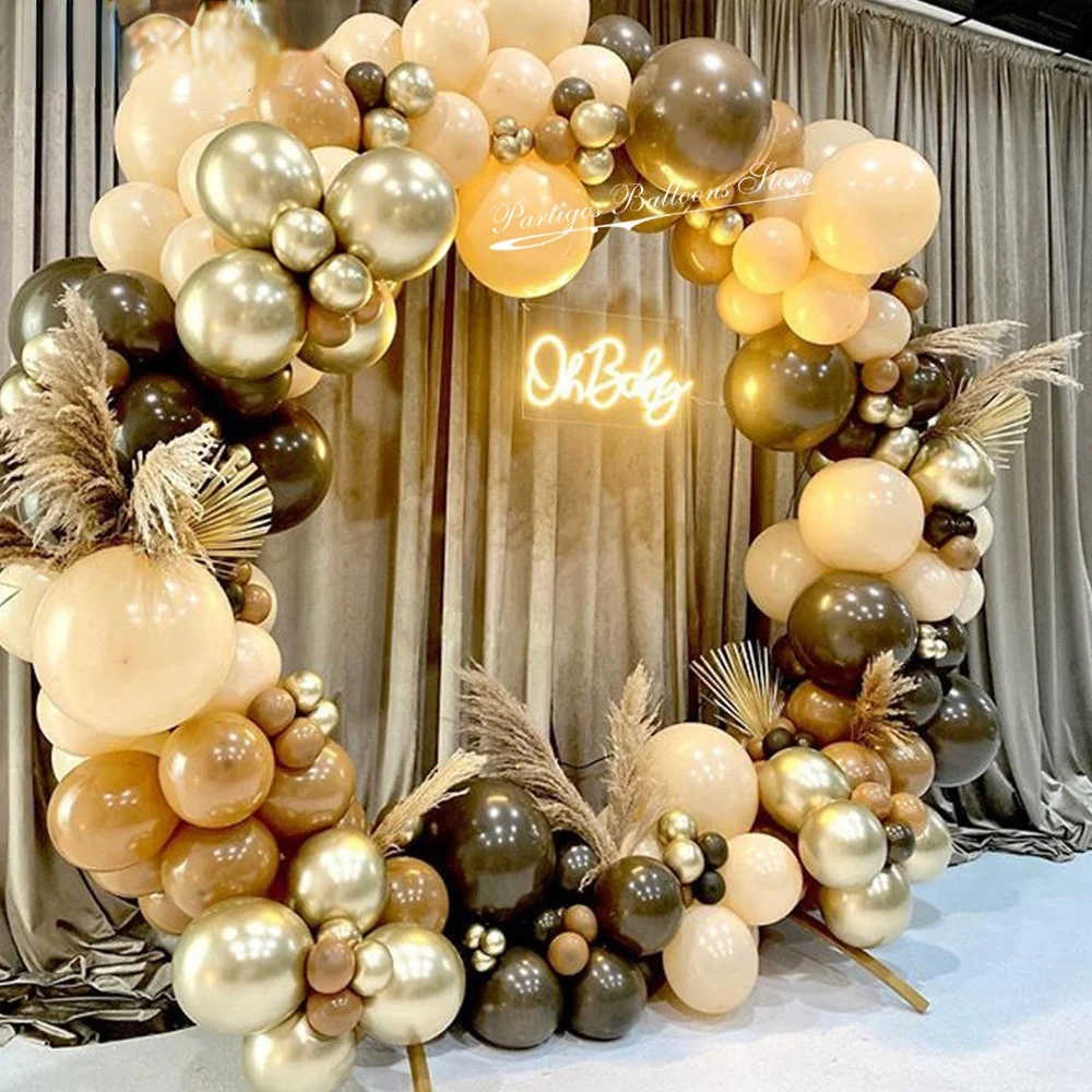 102pcs/lot Coffee Brown Balloons Arch Kit Skin Color Latex Garland Balloons Baby Shower Supplies Backdrop Wedding Party Decor
102pcs/lot Coffee Brown Balloons Arch Kit Skin Color Latex Garland Balloons Baby Shower Supplies Backdrop Wedding Party Decor