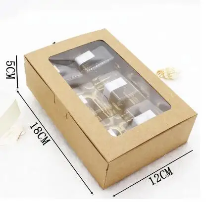 20Pcs 18x12x5cm Brown Kraft Paper Box With Window Christmas Gift Box Packaging Cookie Macaron Box Candy Wedding Gifts For Guests
20Pcs 18x12x5cm Brown Kraft Paper Box With Window Christmas Gift Box Packaging Cookie Macaron Box Candy Wedding Gifts For Guests
