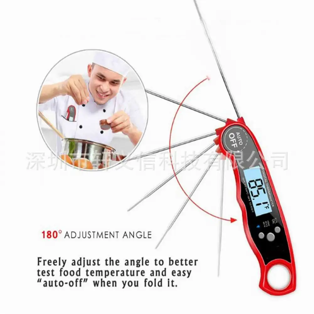 Instant Read Meat Thermometer Best Waterproof Ultra Fast Digital Food Water Milk Thermometer for Outdoor Cooking BBQ and Kitchen
Instant Read Meat Thermometer Best Waterproof Ultra Fast Digital Food Water Milk Thermometer for Outdoor Cooking BBQ and Kitchen
