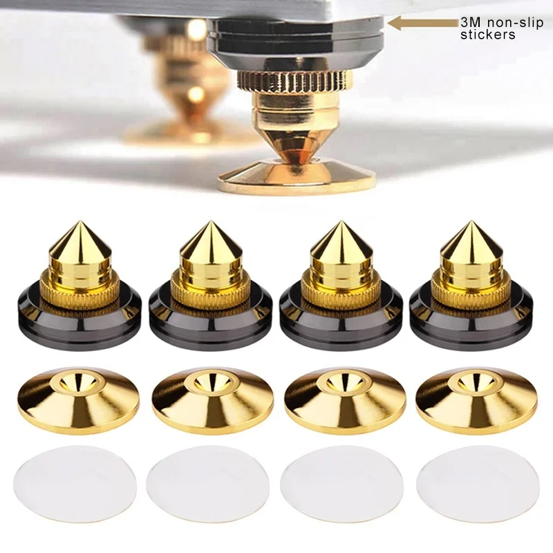 4 Set Gold Speaker Spike with Floor Discs Stand Foot Isolation Spikes Professional Speaker Accessories
4 Set Gold Speaker Spike with Floor Discs Stand Foot Isolation Spikes Professional Speaker Accessories