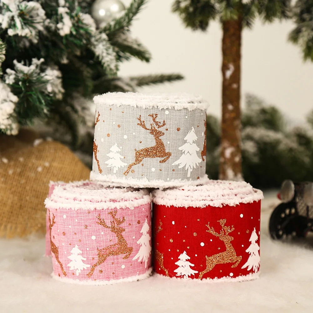 50m Christmas Ribbon Tape Linen Printed Xmas Tree Elk DIY Bows New Year 2022 Gift Wrap Wedding Decor Gift Wrapping DIY Crafts
50m Christmas Ribbon Tape Linen Printed Xmas Tree Elk DIY Bows New Year 2022 Gift Wrap Wedding Decor Gift Wrapping DIY Crafts